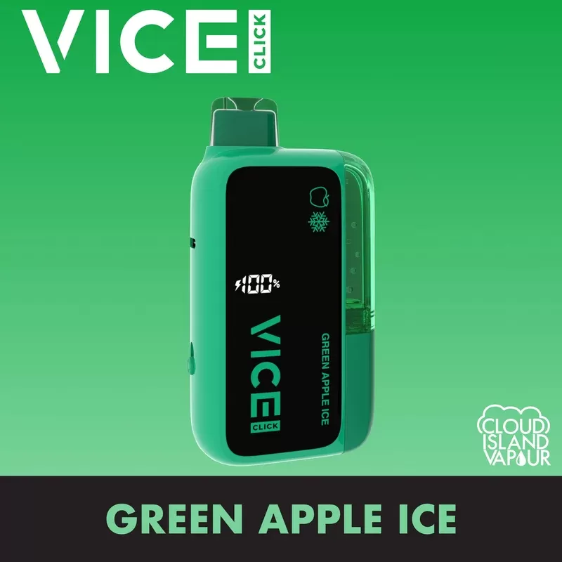 VICE CLICK Disposable Vape – Green Apple Ice