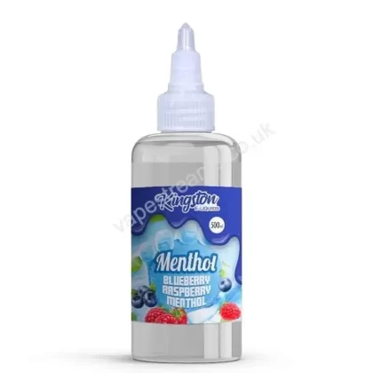 Blueberry Raspberry Menthol 500ml E-Liquid Shortfill by Kingston - Vapestreams Co
