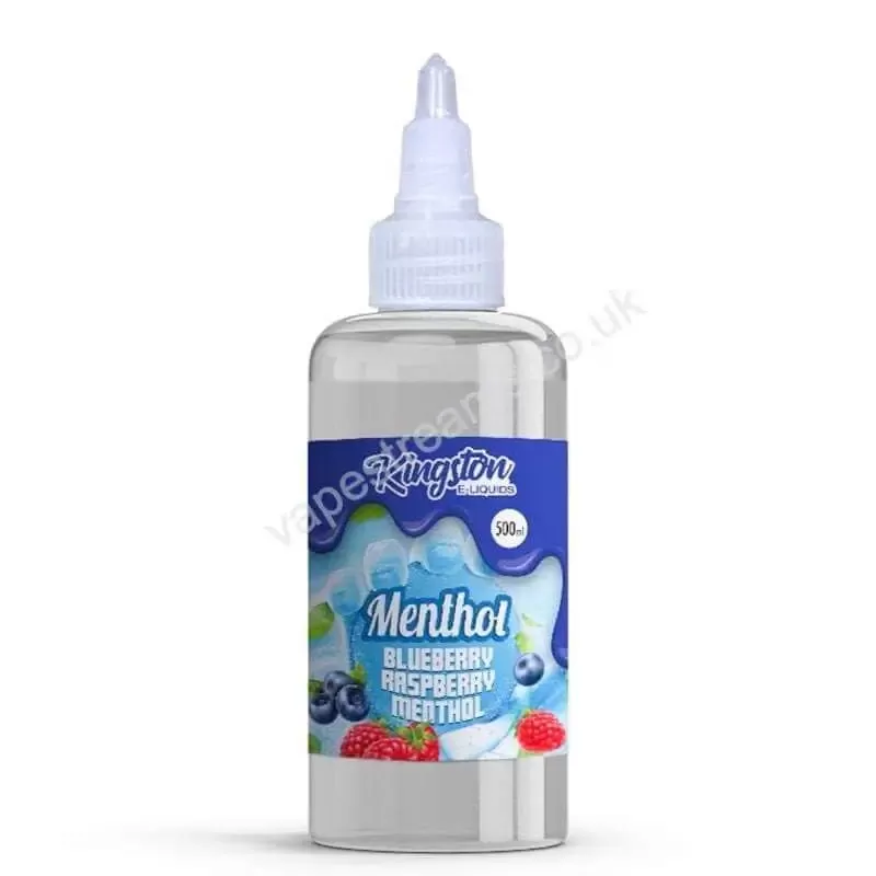 Blueberry Raspberry Menthol 500ml E-Liquid Shortfill by Kingston - Vapestreams Co