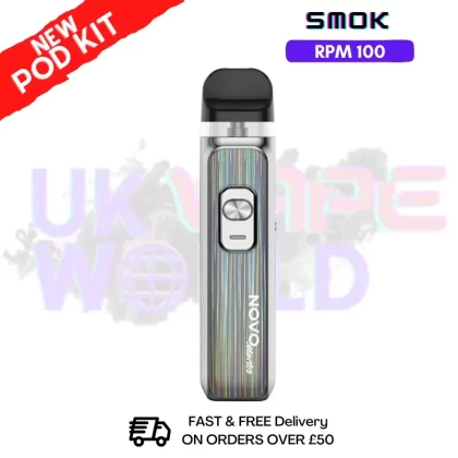 Silver Laser Smok Novo Master 30K Pod Kit + Free Nic Salt (PRICE £12.99)