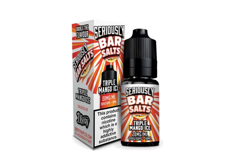 Triple Mango Ice Seriously Salty – Doozy Nic Salts e Liquid 10ml – TPD - Vapestorm Co