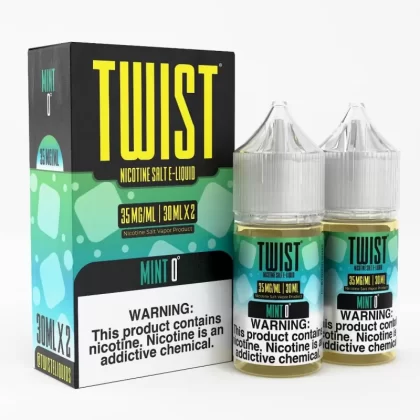 Twist e-Liquids Salt Mint 0 eJuice - 60mL (2x30mL); Vape Product, Vape Product; Twist eLiquids