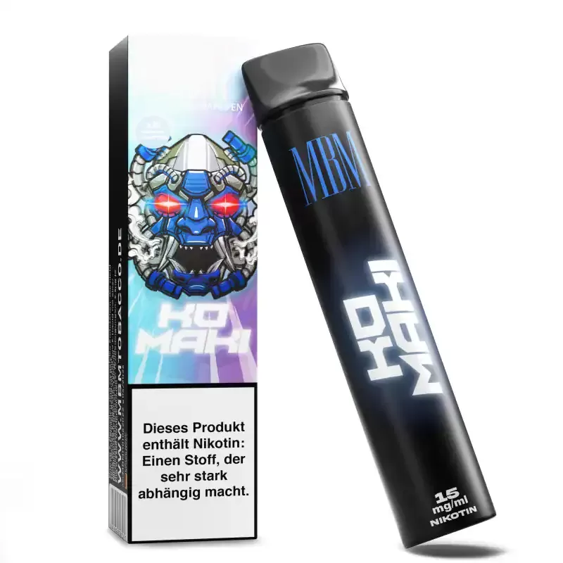 MBM Einweg Vape – Komakai - Zitrone / Wassermelone / Ice / Blaubeere - Image 3