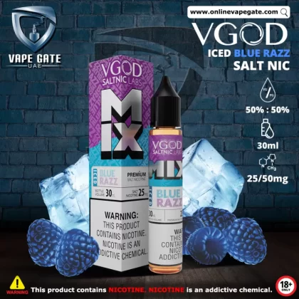VGOD Iced Blue Razz Salt Nic - 30ml