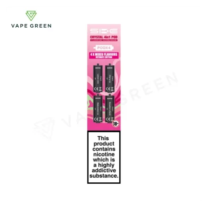 Ultimate Edition Prefilled Pods by SKE Crystal 4 in 1