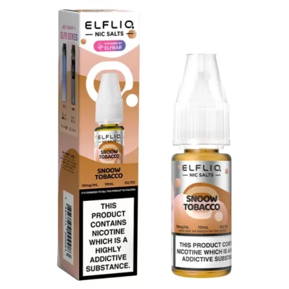 Cream Tobacco (Snoow Tobacco) Nic Salt E-Liquid by Elf Bar Elfliq (10ml) - 5mg