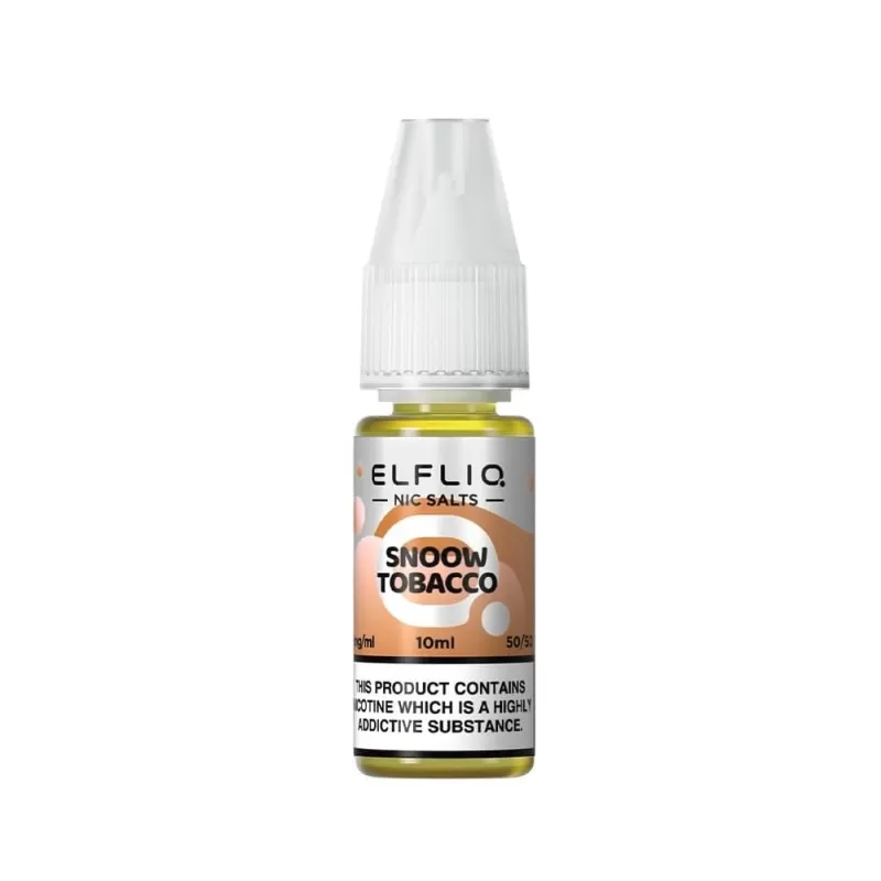 Cream Tobacco (Snoow Tobacco) Nic Salt E-Liquid by Elf Bar Elfliq (10ml) - 5mg - Image 2