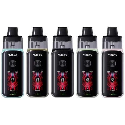 UWELL TYPHOS PRO Pod Kit - Colour#Creamy Azure>Light Brown>Midnight Black>Mint Green>Sakura Pink
