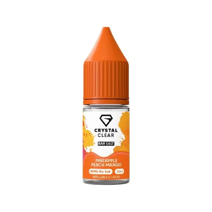 Crystal Clear Bar Salts Pineapple Peach Mango Nic Salt Vape Juice - 10mg