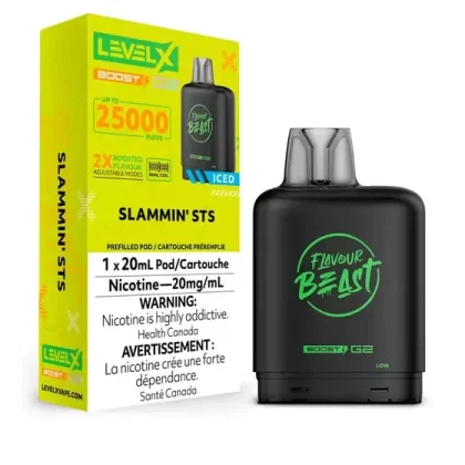 Flavour Beast Level X Vape Pod – 25K – Slammin’ STS Iced