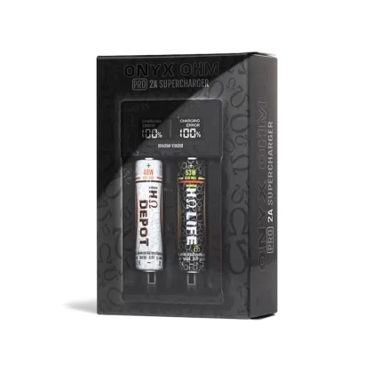Hohm Tech Onyx OHM 2A Matrix Display Battery Charger - Blacknote