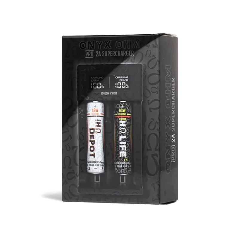 Hohm Tech Onyx OHM 2A Matrix Display Battery Charger - Blacknote