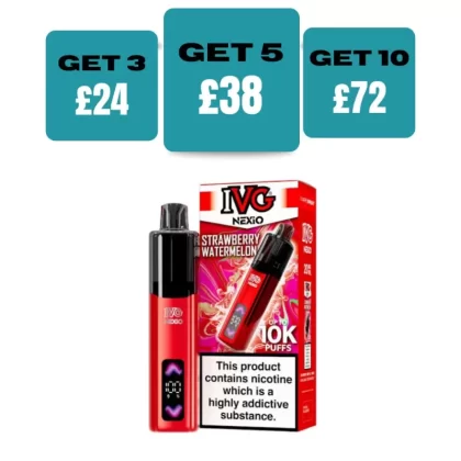 IVG Nexio 10K Prefilled Pod Vape Kit - £8.99 or 3 for £24 - Hub Blast