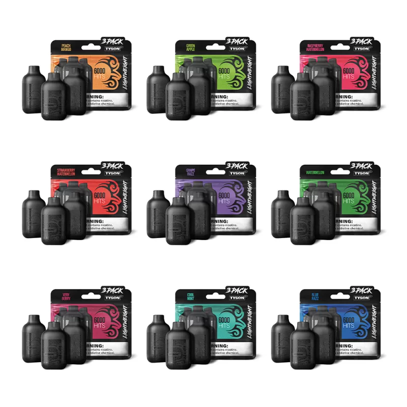 Tyson 2.0 Lightweight 6K Puff Disposable Device - 6,000 Puffs - Peach Mango - Image 2
