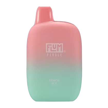 Peach Icy Flum Pebble 6000 Puffs Rechargeable Disposable Vape 14ML - Vape Store