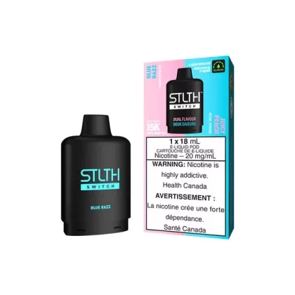 STLTH SWITCH Vape Pod – 15K Puffs – Blue Razz & Juicy Peach