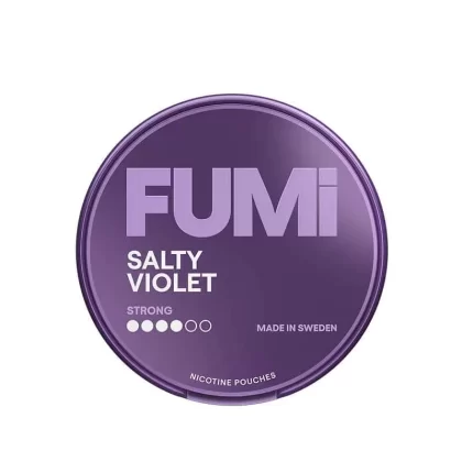 FUMI Salty Violet Nicotine Pouches - Regular (4mg per pouch), Strong (8mg per pouch)