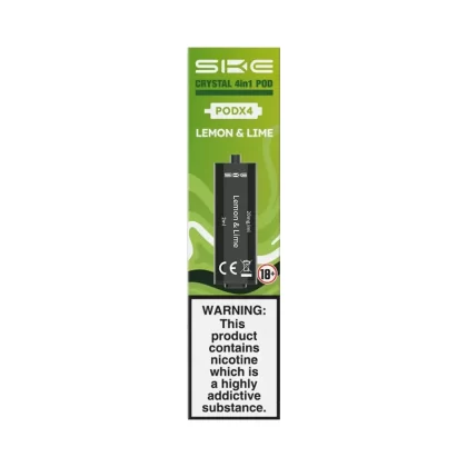 SKE Crystal 4in1 Lemon & Lime Pods (4 Pack) - Nicotine Strength#20mg (5F5B74)