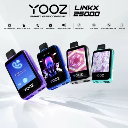 YOOZ Linkx 25000 Rechargeable Disposable Device – 25000 Puffs - Strawberry Banana