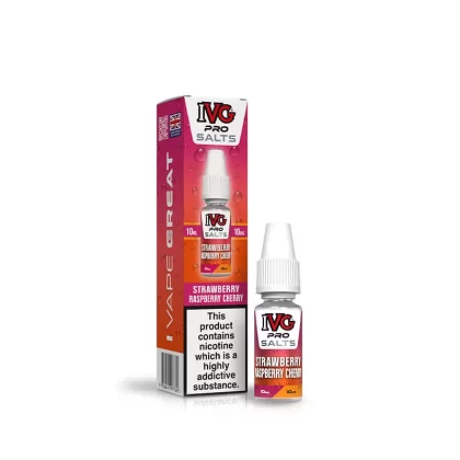 IVG Pro Salts Strawberry Raspberry Cherry 10ml E-Liquid - 20mg