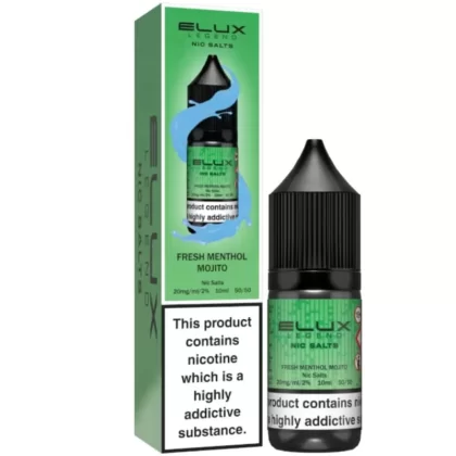 Fresh Menthol Mojito Nic Salt E-Liquid Legend Series by ELUX (10ml) - 10mg