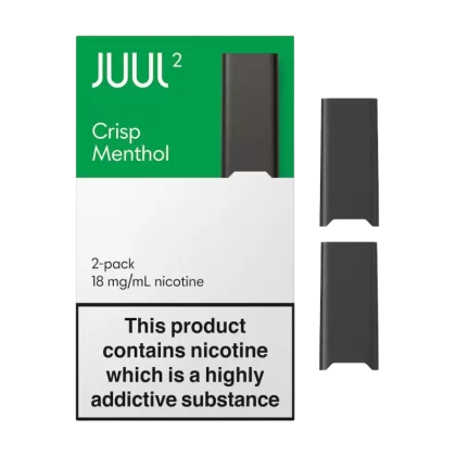 JUUL2 Crisp Menthol (Pack of 2) - 18mg - Vape Product