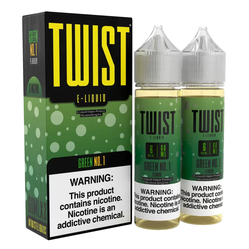TWIST E-Liquid - Green No.1 - 120ML E-Liquid (Twin 60ML Pack) - 0MG