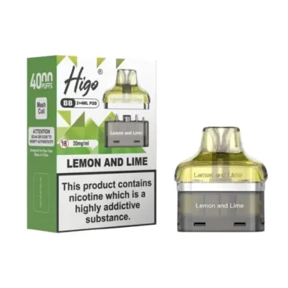 Higo BB 4000 Puffs Prefilled Pods - Box of 10 - ORANGE LEMONADE - 10 Pack