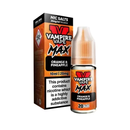 Orange & Pineapple Nic Salt E-Liquid by Vampire Vape Max - 10 mg - Medium Strength