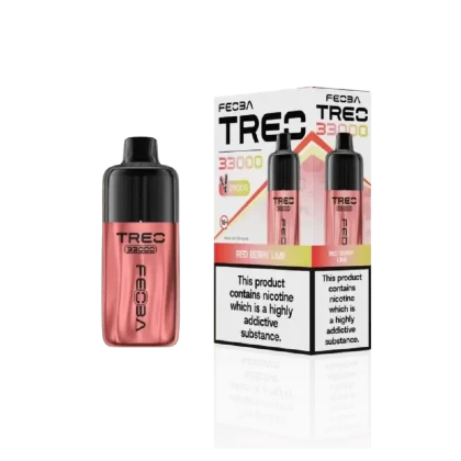 Feoba Treo 33000 Prefilled Pod Kit Red Berry Lime - Nicotine Strength#20mg (E792FB) (E792FB)