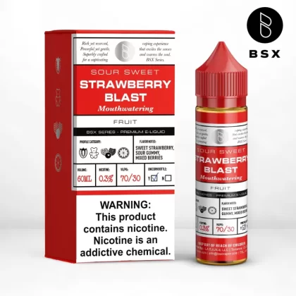 BSX Vapor BSX Series - Strawberry Blast - 60ML E-Liquid - 3MG