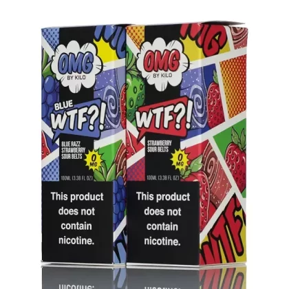 OMG E-Liquid - No Nicotine E-liquids - 100ml - BLUE WTF