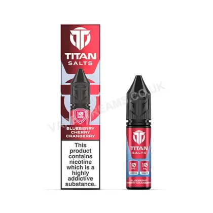 Titan Blueberry Cherry Cranberry Nic Salt E-Liquid - Vapestreams Co