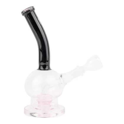 Pink Bubble Trouble Perc Bong – 7in