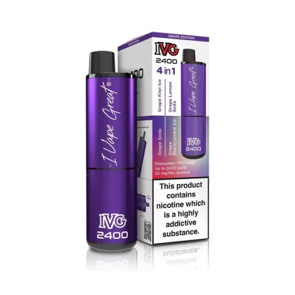 IVG 2400 2 in 1 Multi Flavour Grape Edition
