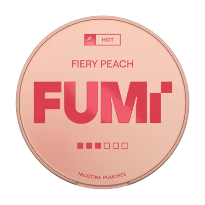 Fiery Peach FUMI Nicotine Pouches - 15mg - Vape Product (424CE5)