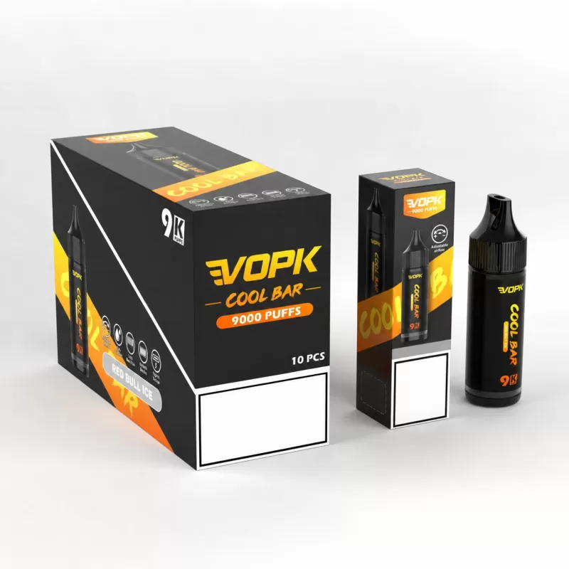 VOPK Cool Bar 9000 Puffs | 3% strength, 15mL, airflow control, bulk disposable vape - Aiviouvapes - Image 2