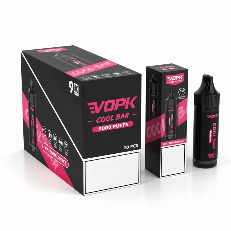 VOPK Cool Bar 9000 Puffs | 3% strength, 15mL, airflow control, bulk disposable vape - Aiviouvapes - Image 3