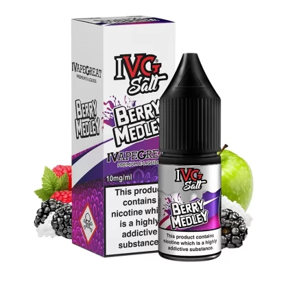 Berry Medley Nic Salt E-Liquid by IVG Salt – 10ml