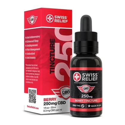 Swiss Relief Berry CBD Oil Tincture 500-3000mg - choose cbd-mg#1000mg>2000mg>3000mg>500mg