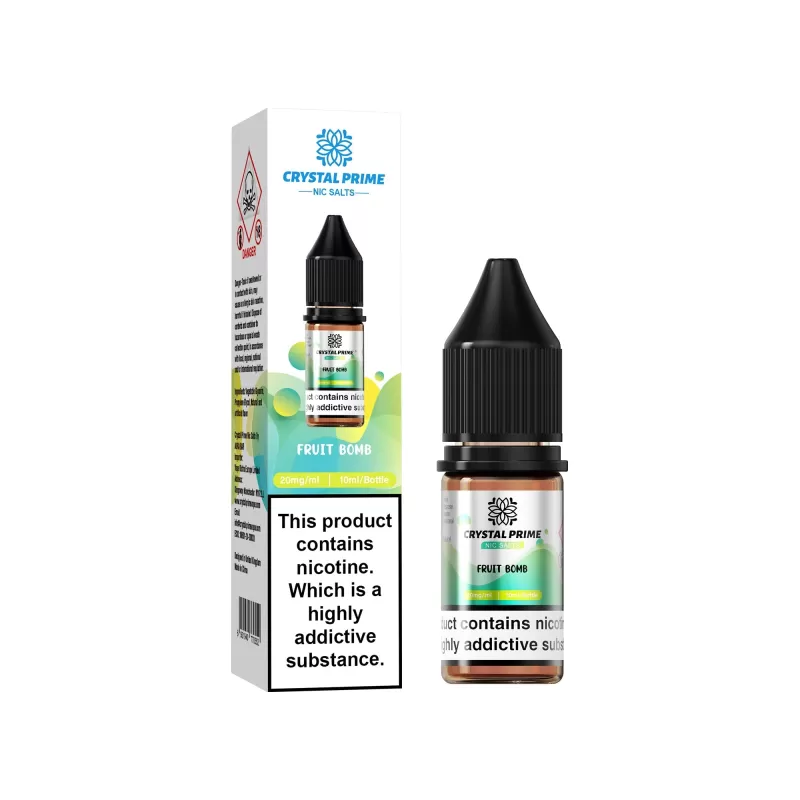 Crystal Prime 7000 Nic Salts 10ml E-Liquid - Strawberry Raspberry Cherry / 20mg - Image 3