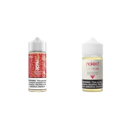 Naked 100 Lava Flow + Nude SCP 2 Bottle Bundle - Vape Product, Vape Product (ACEDD6)