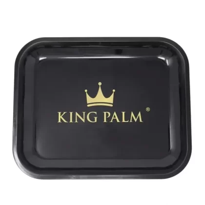 King Palm Black Rolling Tray - Vape Store
