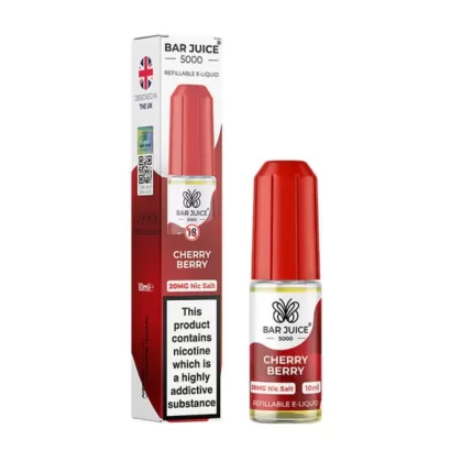 Bar Juice 5000 Salt Nicotine Cherry Berry 10mg / 20mg - Vape Product, Vape Product