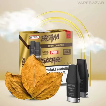 Revoltage Beam – Tobacco Gold – Prefilled Liquid Pod – 2er Pack - Vapebazar