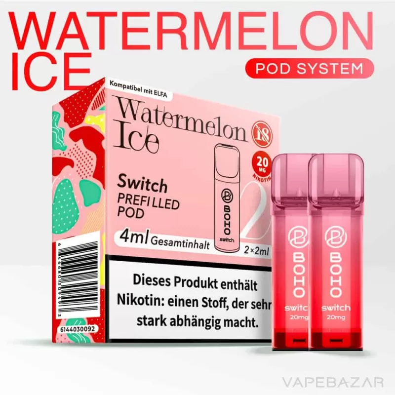 BOHO Switch Pod – Watermelon Ice – 2er Pack - Boho / 20mg/ml - Image 2