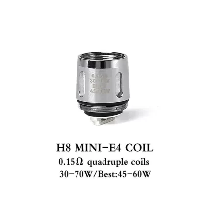 Teslacigs H8 Mini Tank Replacement Coil 5PCS-PACK - H8 Mini E4 Coil 0.15ohm