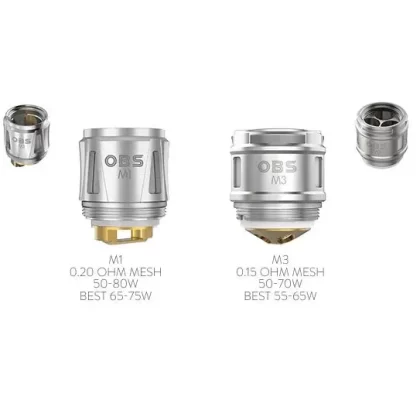 OBS M1/M3 Replacement Coils 0.2/0.15 OHM (pack of 5)