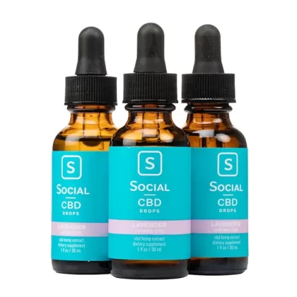 Social CBD – Lavender CBD Isolate Drops