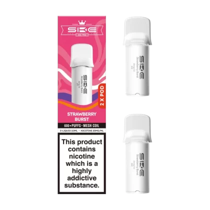 Strawberry Burst SKE 600 Pro Pods - 10mg - Vape Product